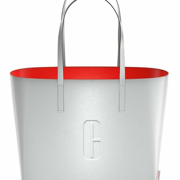 Clinique Silver Metallic Lightweight Tote - Large - Picture 9 of 10